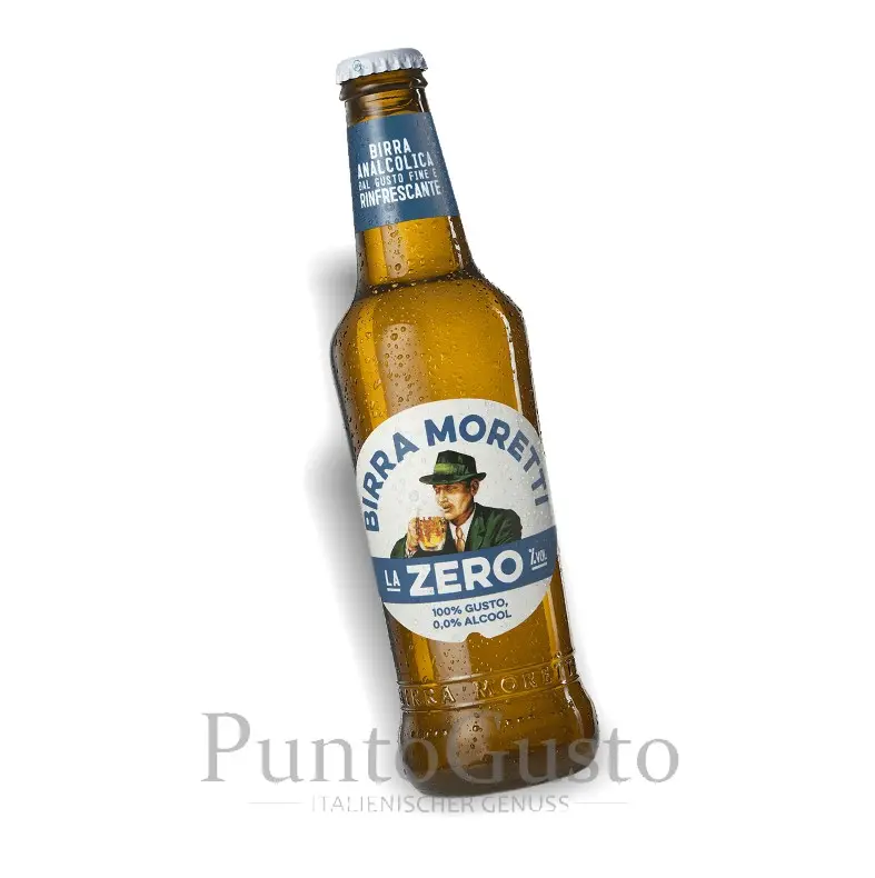 Birra Moretti L’Autentica Zero 0,0% – alkoholfreies italienisches Lagerbier Birra Moretti L’Autentica Zero 0,0% – alkoholfreies italienisches Lagerbier – 0,33 l