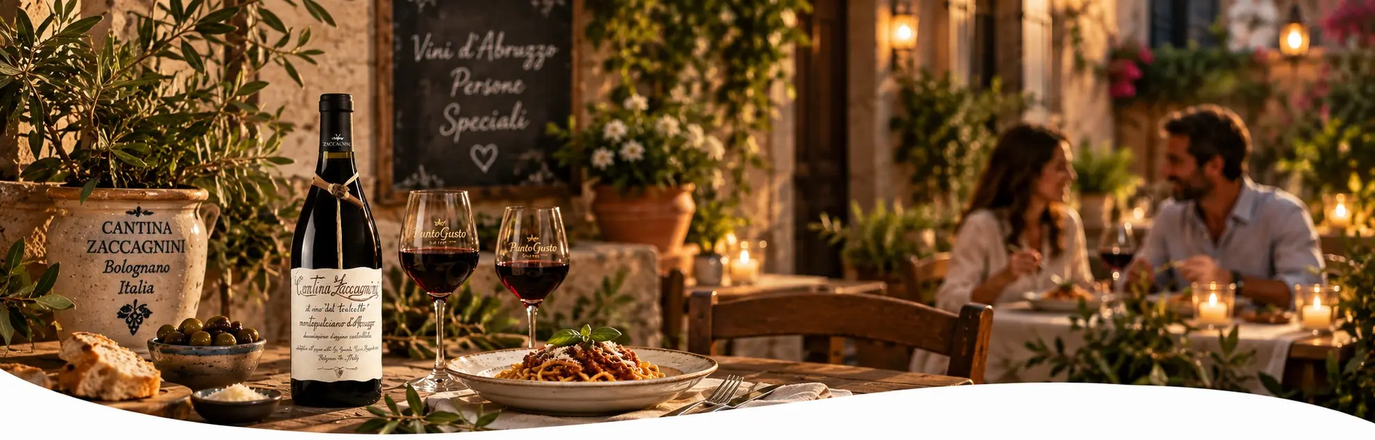 Montepulciano d’Abruzzo von Cantina Zaccagnini mit Pasta und Rotwein