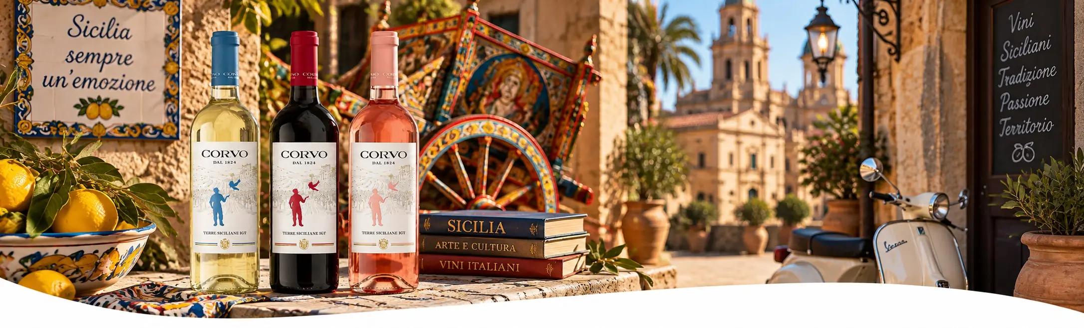 Weine aus Sizilien mit Corvo Bianco, Rosso und Rosato